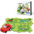 DIY Varied Splicing Engineering Road Educational Electric Slot Train Toys Railway Construction Track Play Set Building Toy