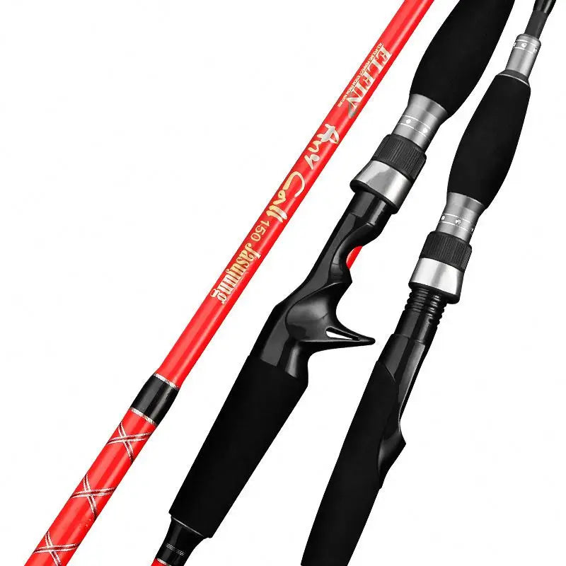 Casting Slow Pitch Jigging Rod Pesca Solid Fiber Fish Rod 1.9M Carbon Jigging Fishing Rod