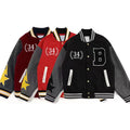Men's Baseball Jacket Customized Bomber Fleece College Letterman Jacket StreetwearJacket