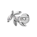ASTM F136 Titanium Labret Helix Lip Piercing Jewelry Threaded Flat Back Zircon Trendy Wedding Gift Earring Stud