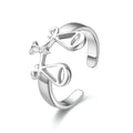 Stainless Steel Rings for Men Woman Wholesale Zodiac Sign Adjustable Finger Ring Titanium Steel Open Ring