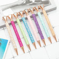Cute Diamond Ballpoint Pens with Crystal Pretty Metal Colorful Ballpoint Pen Inexpensive Office Gifts for Women and Girls