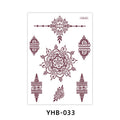 Factory Henna Sticker Stencil Temporary Tattoo Glitter Airbrush Waterproof Temporary Moon Water Tattoo Sticker Couples for Party