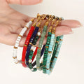 Wholesale Custom 2023 Beaded Jewelry Blue Lapis Lazuli Green Aventurine Turquoise Malachite Gemstone Stone Bead Bracelet