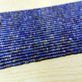 Wholesale Natural Flat Round Wheel Shaped Gemstone Lapis Heishi 4MM Stone Loose Beads for Jewelry Making