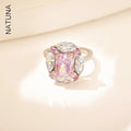 Europe and America Brilliant Lab Grown Diamond Ring Moissanite Rings 925 Sterling Silver Full Zircon Ring