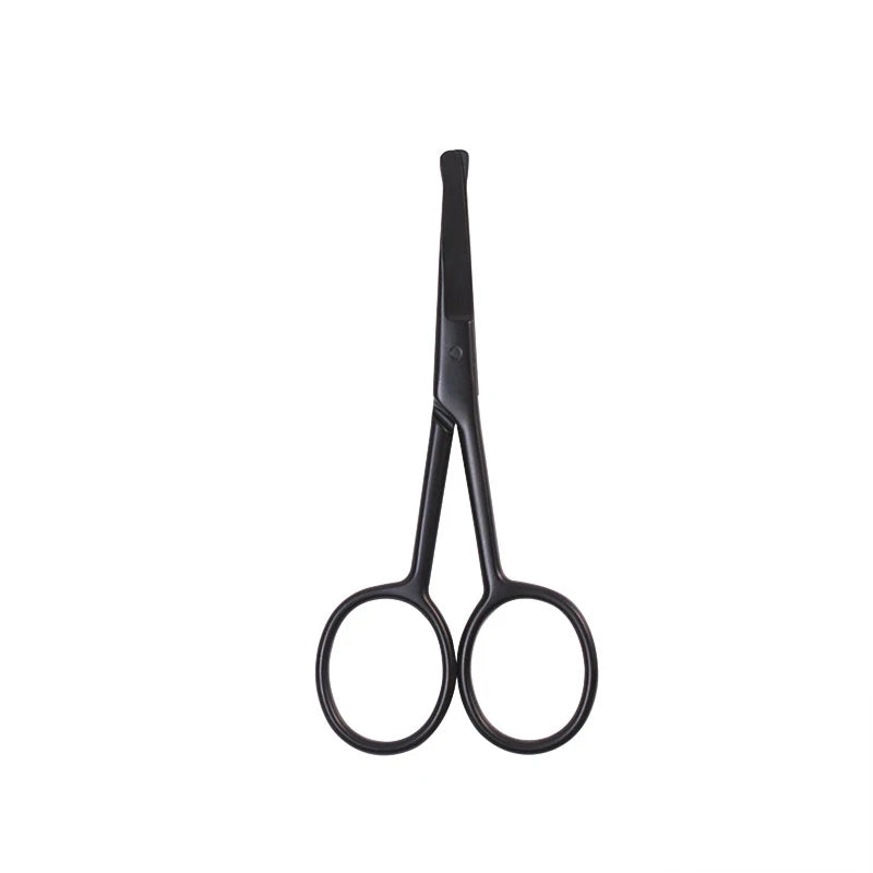 Wholesale Satin Finished Mini Multipurpose Facial Scissors Stainless Steel Nose Hair Cutting Scissors