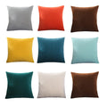 Super Comfortable Candy Color Solid Velvet Pillowcase Cushion Cover Modern Simplicity