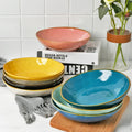 Factory Produces Creative Ceramics Deep Soup Dish Fruit Plates Nordic Personality Solid Color Western Tableware