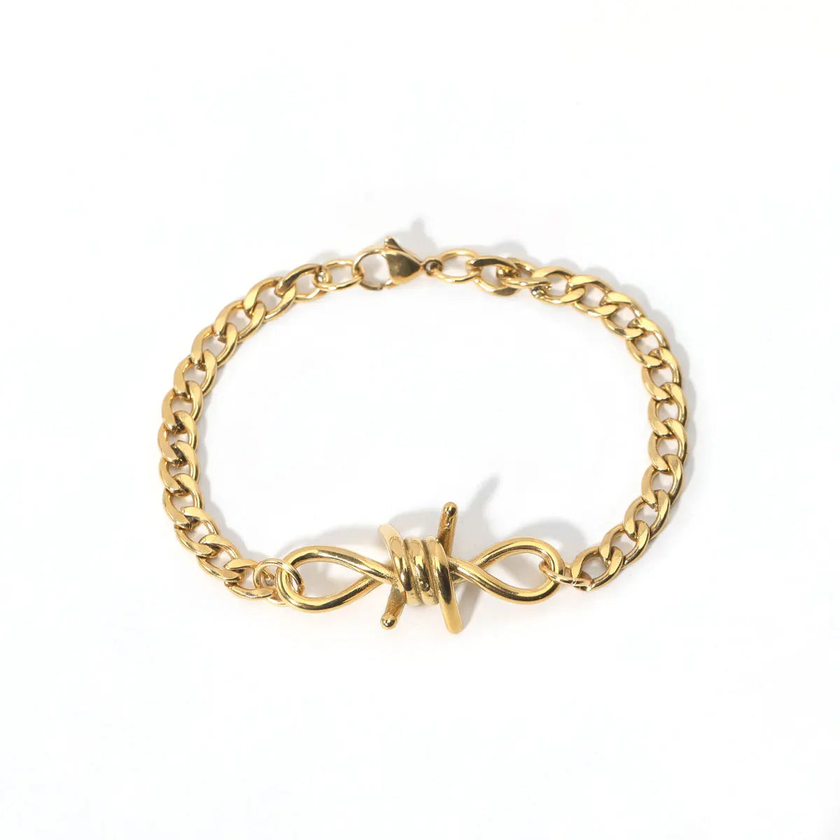 Small Wire Brambles Stainless Steel Unisex Choker Bracelet Women Hip-hop Gothic Punk Style Barbed Wire Little Thorns Bracelet
