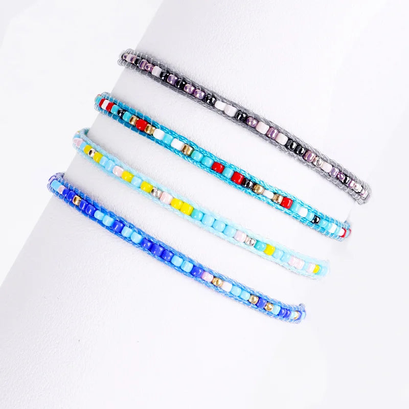 Factory Direct Selling Mizhu Bohemian Color Hand-woven Bracelet