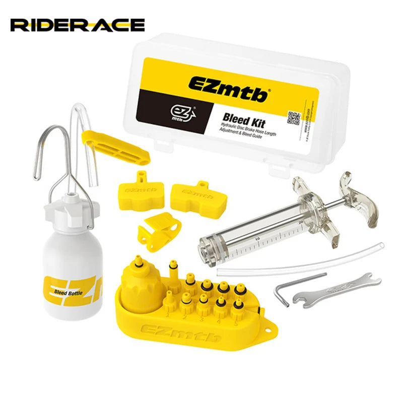 RIDERACE Universal Bicycle Hydraulic Disc Brake Oil Bleed Kit for SHIMANO MAGURA TEKTRO SRAM HAYES Series Bike Brake Repair Tool