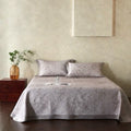 ODM/OEM Purple Bamboo Lyocell Fiber Home Textiles 3 Pcs Bedding Set Printed Bamboo Mat