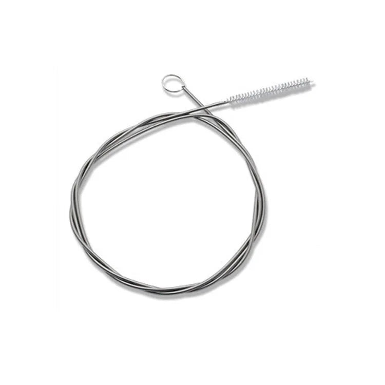 Refrigerator Dredge Artifact Long Handle Stainless Steel Refrigerator Dredge Brush Drain Hole Dredge Pipe Tube Cleaning Brush