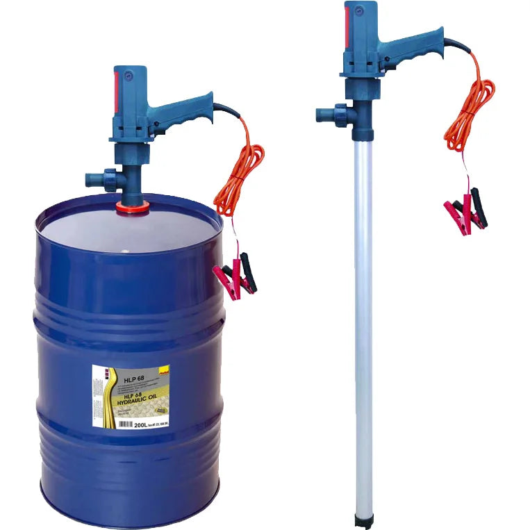 Bomba Transferencia Combustible diesel Aceite 12V / Bomba De Trasvase Para Tambor De 200 Lts