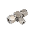 Stainless Steel Straight Union 1/4 Tee 3 Way Tube Quick Connect Fitting