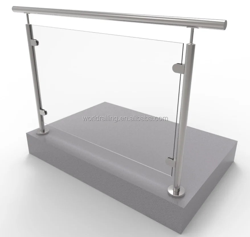 YL METAL Glass Outdoor Railings Stainless Steel Baluster Post for Glass Balustrade Building Railing