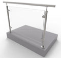 YL METAL Hot Sales Balcony Glass Railing Clamp with Glass Clamp Fittings