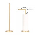 Modern Freestanding Stainless Steel SUS304 Eco-Friendly Toilet Paper Roll Holder 3-Year Warranty for Bathroom Kitchen Brushed