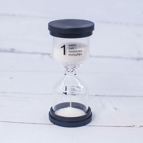 Colorful 3 Minute Glass Sand Timer Portable Customizable Sand Color Contemporary Design Great for Tabletop Decoration Kids'