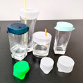 Plus Size Silicone Cup Lid for 5-9cm Cup Stretch Lid for Bar New Products Support Customization