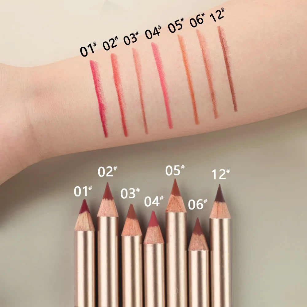 Long Lasting  Customized Brand 7  Color Lip Liner Makeup