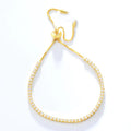Wholesale 2mm Bolo Adjustable Tennis Bracelet 925 Sterling Silver Gold Plated CZ Diamond Bracelets
