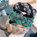 French Retro Twist Braid Wide Version Headband for Ladies Elegant Hair Accessories for Cloth Braids