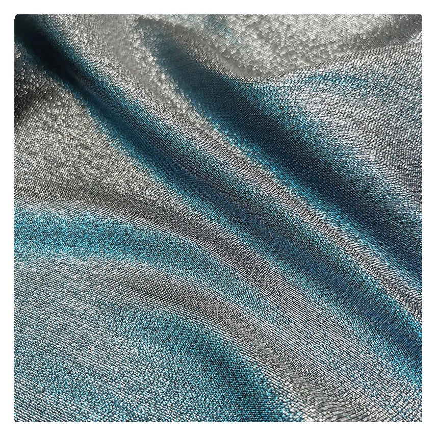 High Quality 100% Polyester Two Tone Metallic Yarn Glitter Organza Fabric Breathable Anti-Pill Wrinkle Resistant Girls