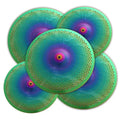 MOSICO Beautiful Colorful Alloy & Stainless Steel Practice Cymbals Set for Drum Set Percussion