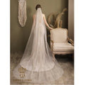 QUEENSGOWN Luxury Bridal Veils Shining Glitter Mesh Fabric High Quality Wedding Dress Accessories Bright Glitter Veils
