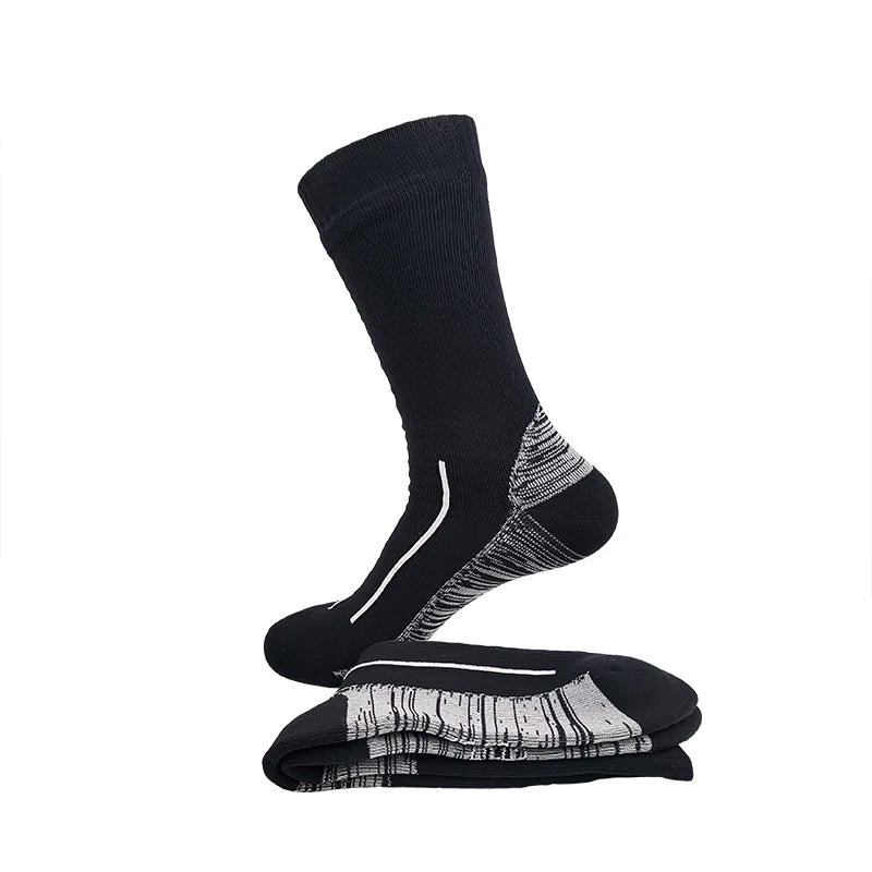 Custom Cotton Unisex Non-slip Thick Breathable Crew Athletic Sports Waterproof Socks