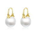 LUOTEEMI Earring for Women 2025 Fashion Statement Imitation Pearl 18k Gold Plated Pearl Earrings Wholesale