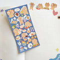 Transparent Clear Vinyl Decorative Kiss Cut Custom Planner Stickers Sheet Small Polco Deco Korea Self Adhesive Stickers