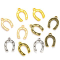 100pcs/bag 5 Color Horseshoe Charms Alloy Metal Animal Pendants for DIY Handmade Jewelry Accessories Making 11*15.5mm D9343