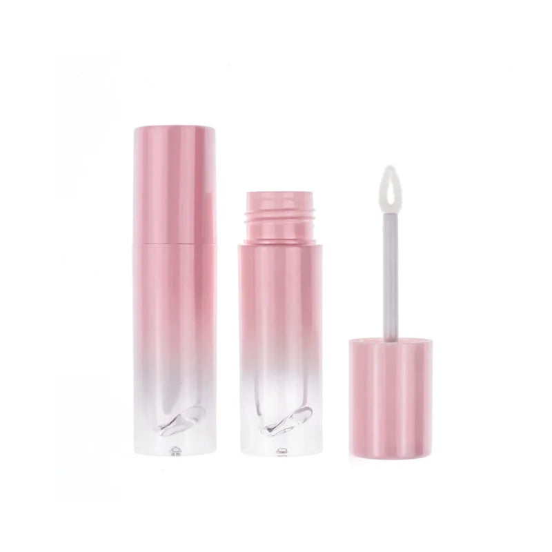 Custom logo Luxury pink Gradient Lipstick Tube Makeup Lip Balm Tube Lip Glaze Lip Gloss Empty Tube Makeup Package Container