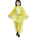 New Lady Women Raincoat Colorful Transparent Print Logo Lightweight Waterproof PE Plastic Rain for Poncho for Girls