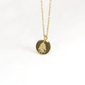 Minimalist Women Jewelry 14K Gold Plated Mini Floral Necklace Wildflower Necklace Lilac Necklace for Her