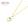 316L Stainless Steel Charm Necklace with Gold Plated/Rose Gold Plated Link Chain Cute Design for Unisex Men Women