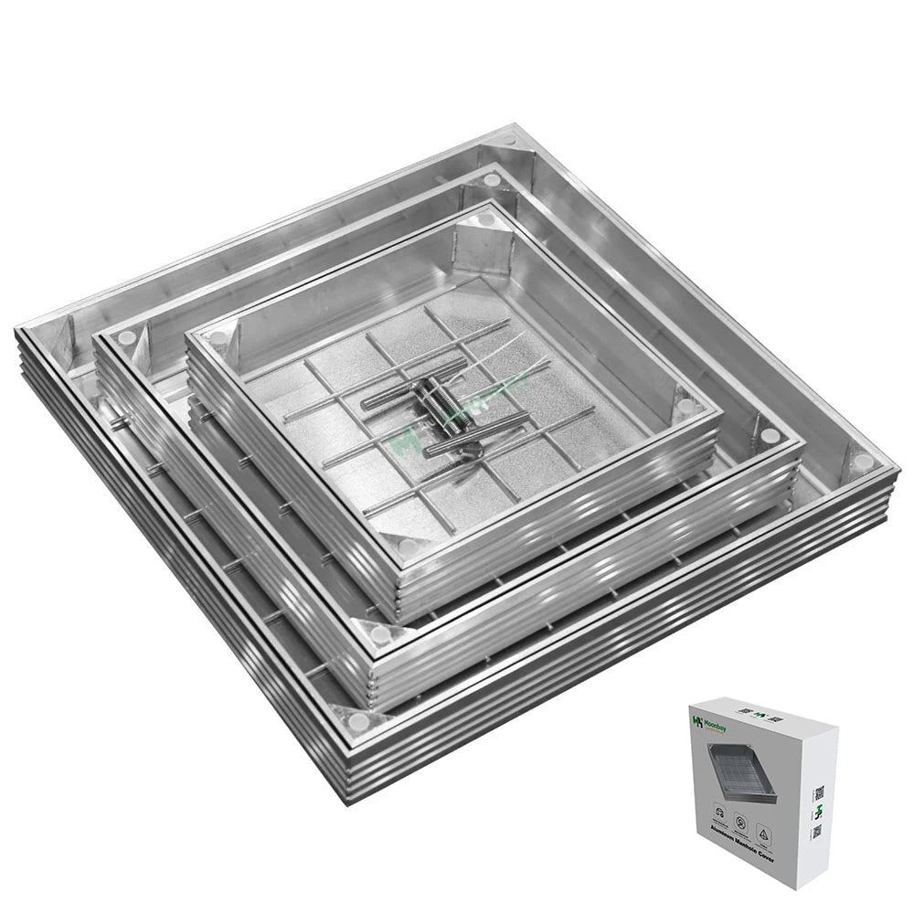 New Product Reinforced Square Manhole Cover of Type Aluminum