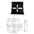 Black Lumbar Foramen Snap-on Installation Clamp Rail Fastening DIN35mm Guide Rail Buckle with Snap Hook Fastener OEM