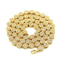 18k Gold Gold Chain Dog Collar Heavy Duty Stainless Steel