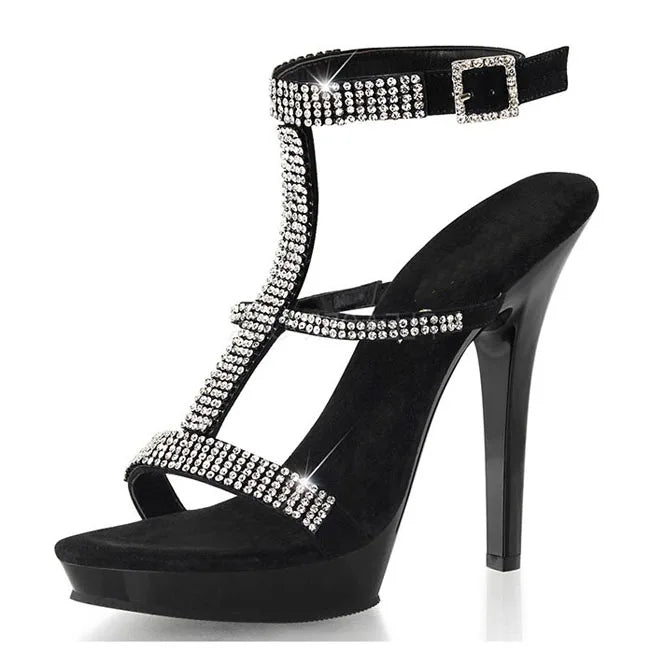 Open Toe 13cm pole dance high heels Exotic party platform leaky toe high heels striptease shoes women's sandals Stripper Heels