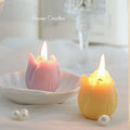 Custom Private Label Scetned Candle Home Decor Tulip Shaped Paraffin Soy Wax Scented Candles MegaBDM