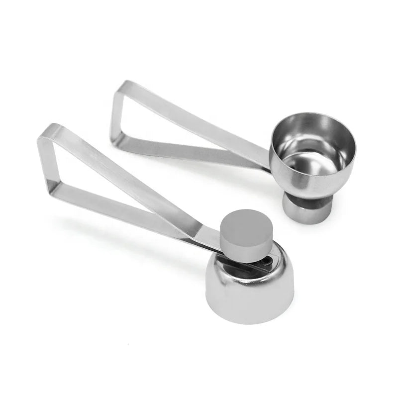 Practical Stainless Steel Egg Topper Cutter Shell Opener Creative Kitchen Tool Metal Egg Scissors Boiled Raw Egg Opener