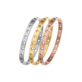 BM Eco-friendly Hypoallergenic Pentagram Hollow Star Stainless Steel Bangle for Women
