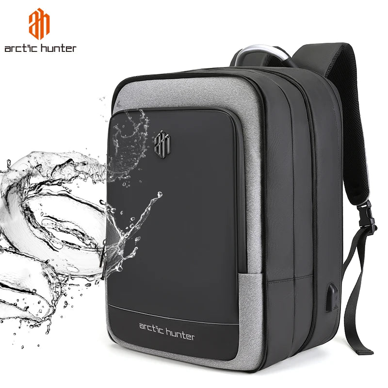 Arctic Hunter Wholesale Classic High Quality USB Multi-functional Waterproof Anti-Theft Business Men's Laptop Expandable Bag