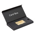 Business Card Credit Card Gift Card Packaging Lid Base Rigid Paper Box Glossy Lamination Recyclable Sponge EVA Insert OMT
