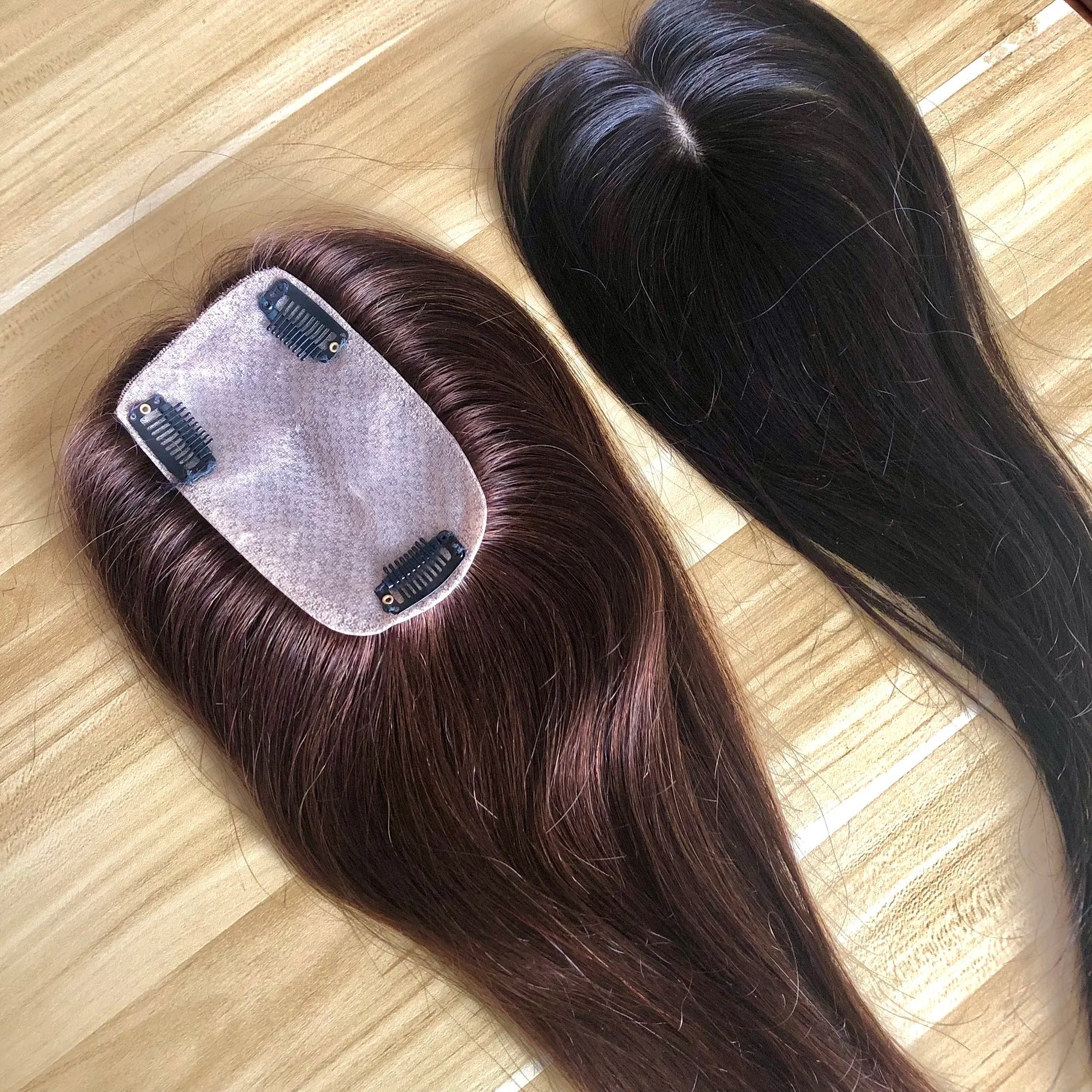 Nl Ready Stock Toupee High Density Hair Human Toupee Virgin Hair Topper Base Natural for Women 100% Human Hair Products