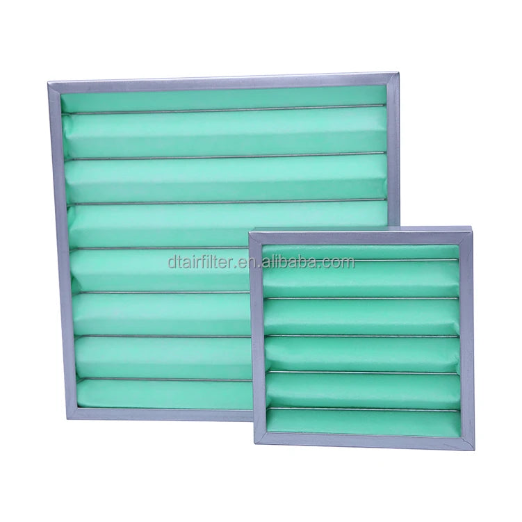 HVAC Air Filter Galvanized Frame Pleated Panel AC Furnace G4 Pre Filter for Ventilation